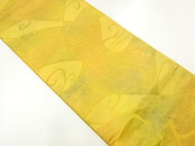 JAPANESE KIMONO / FUKURO OBI / WOVEN ARABESQUE PATTERN 